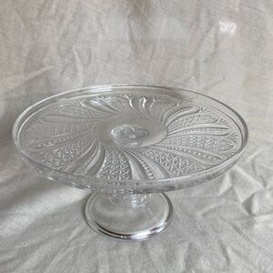 EAPG Cake Stand by McKee Glass - Doric Pattern - 8 1/4" diameter, 4 3/4" Tall